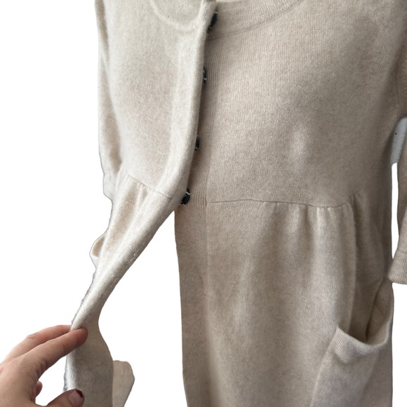 Demylee Sz XS 100% Cashmere Cardigan Sweater Pockets SO SOFT Oversized - Picture 6 of 9